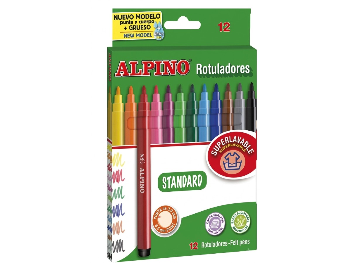 Rotuladores ALPINO 12u