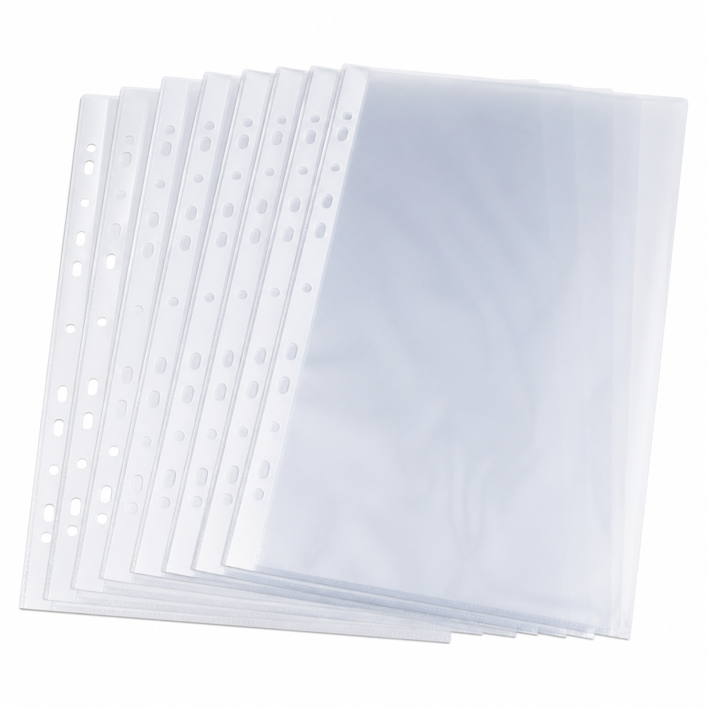 Fundas Transparentes multitaladro pack 10